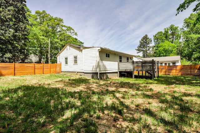 2195 Penelope St NW, Atlanta, GA 30314 - rear view of house with fence and a wooden deck