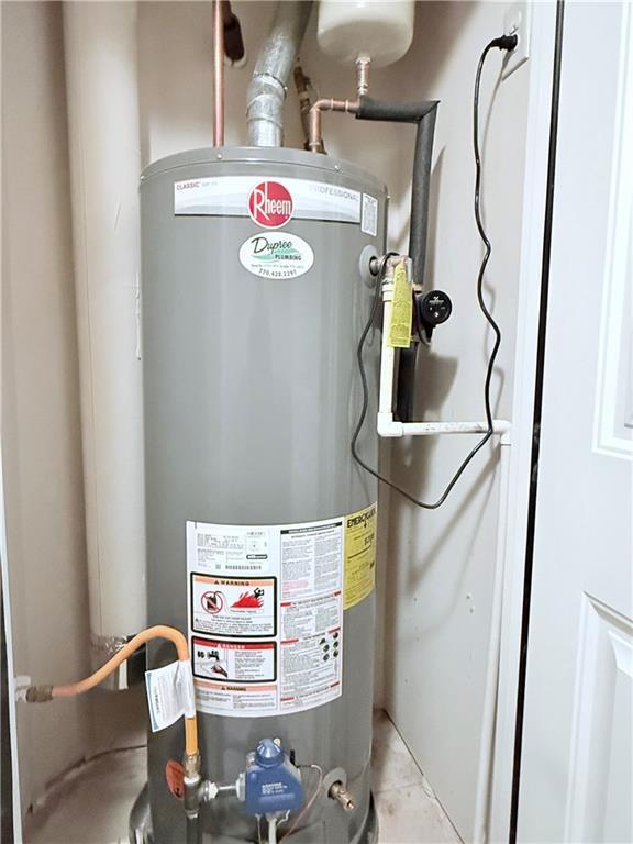 utilities with gas water heater
