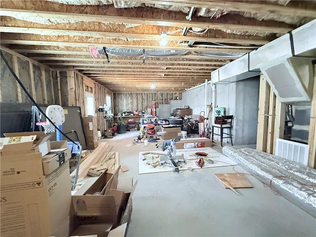 view of below grade area
