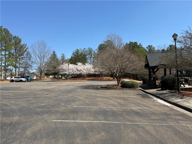 view of uncovered parking lot