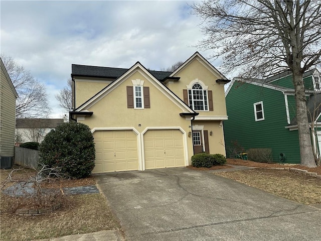 front facade featuring a garage