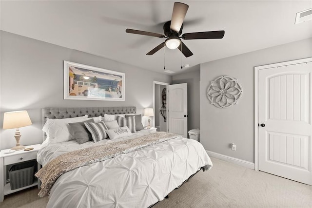 2213 Independence Ln, Buford, GA 30519 - carpeted bedroom featuring baseboards and ceiling fan