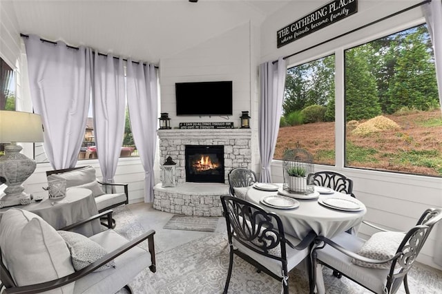 2213 Independence Ln, Buford, GA 30519 - sunroom with vaulted ceiling