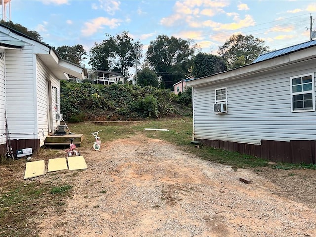 view of yard with cooling unit