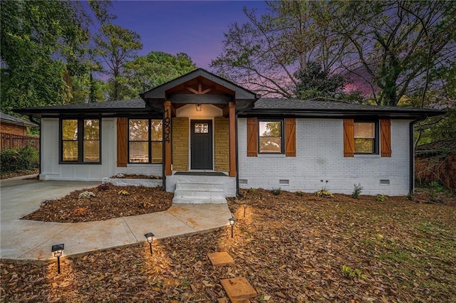 view of bungalow-style home