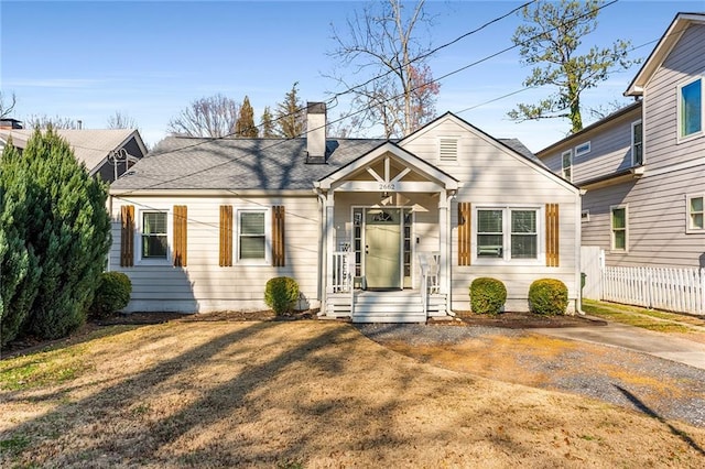 view of front of home