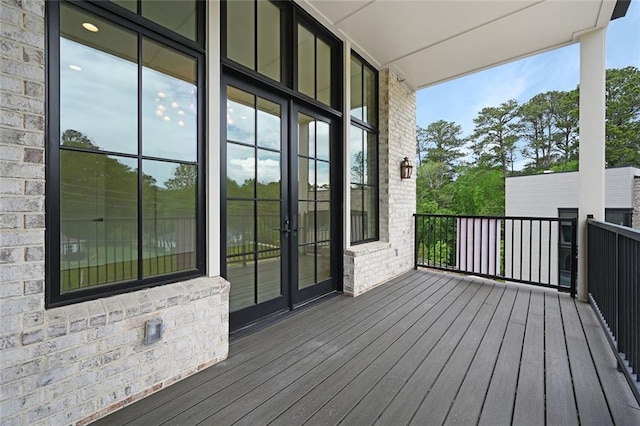 8200 Main St Unit 1206, Woodstock, GA 30188 - wooden deck featuring french doors