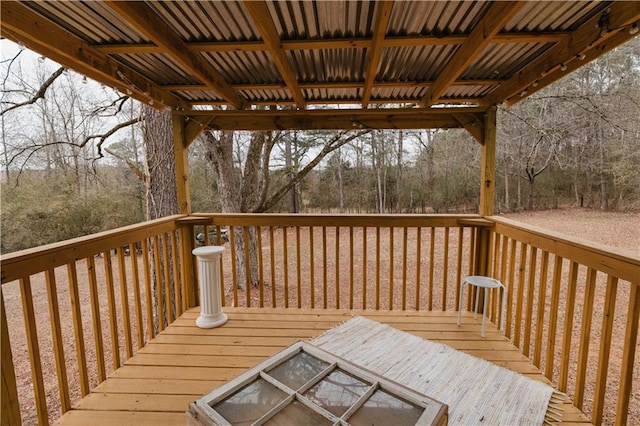 view of wooden terrace