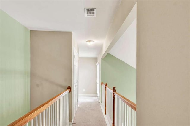 2685 Sardis Chase Ct, Buford, GA 30519 - hall with carpet flooring, an upstairs landing, and baseboards