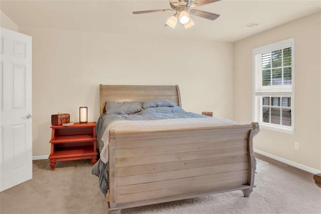 2685 Sardis Chase Ct, Buford, GA 30519 - bedroom featuring carpet, baseboards, and a ceiling fan