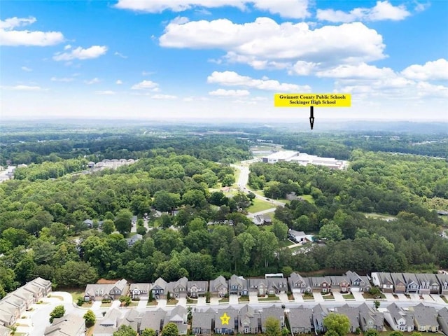 2685 Sardis Chase Ct, Buford, GA 30519 - aerial view of residential area with a heavily wooded area