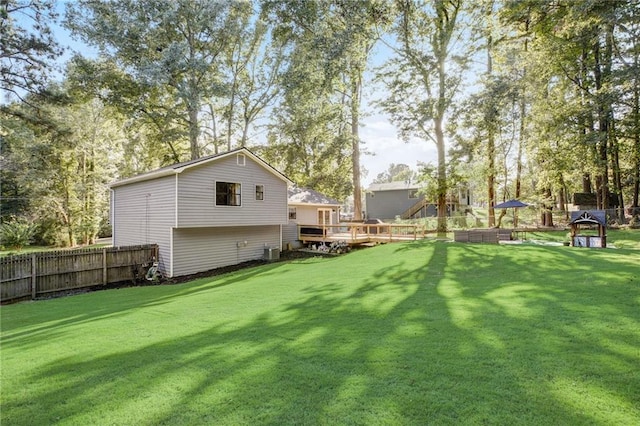 151 Quail Hollow Dr, Dallas, GA 30157 - view of yard with a deck