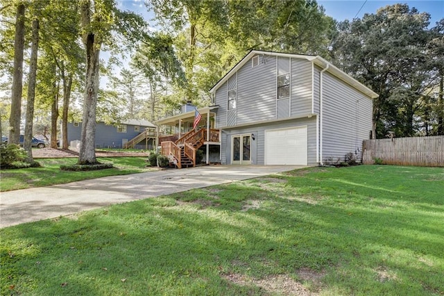 151 Quail Hollow Dr, Dallas, GA 30157 - view of front of property featuring stairway, driveway, and an attached garage