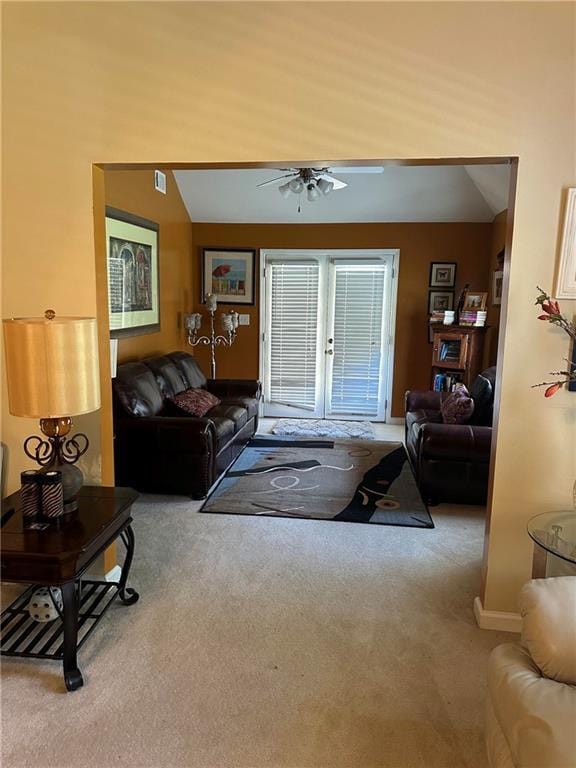 7946 Gossamer, Fairburn, GA 30213 - living area with carpet and ceiling fan