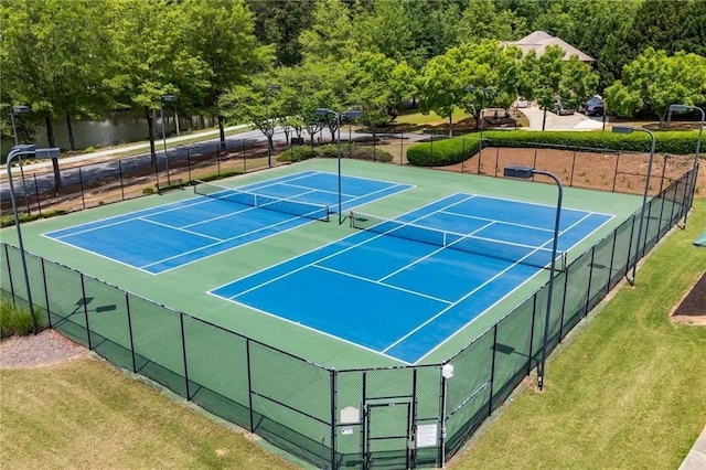 7946 Gossamer, Fairburn, GA 30213 - view of tennis court with a gate