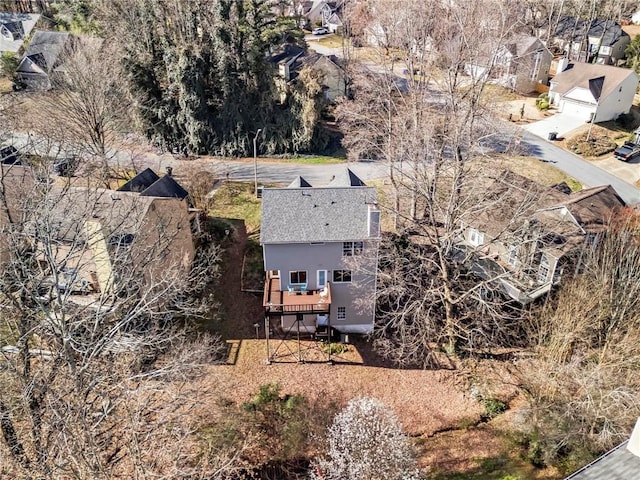 birds eye view of property featuring a residential view