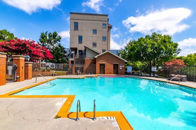 pool with fence