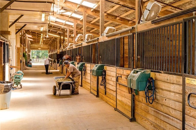 view of horse barn