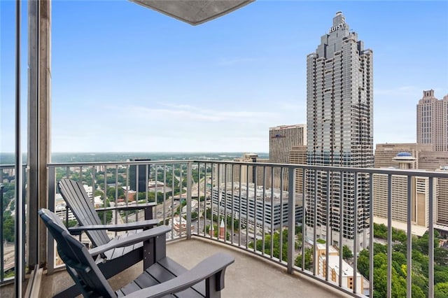 400 W Peachtree St NW Unit 3711, Atlanta, GA 30308 - balcony featuring a city view