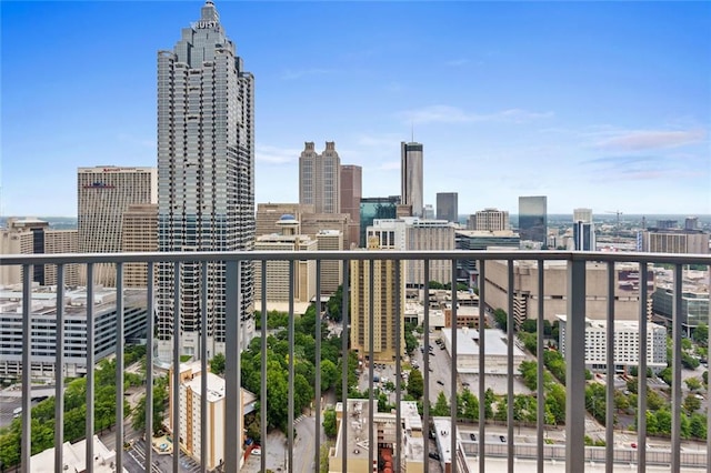 400 W Peachtree St NW Unit 3711, Atlanta, GA 30308 - balcony with a skyline view