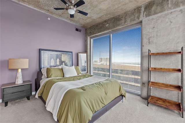 400 W Peachtree St NW Unit 3711, Atlanta, GA 30308 - bedroom featuring carpet floors and ceiling fan