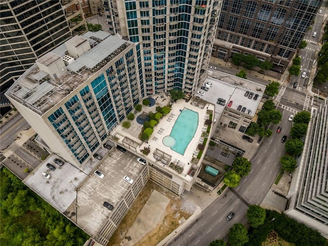400 W Peachtree St NW Unit 3711, Atlanta, GA 30308 - bird's eye view of a pool area