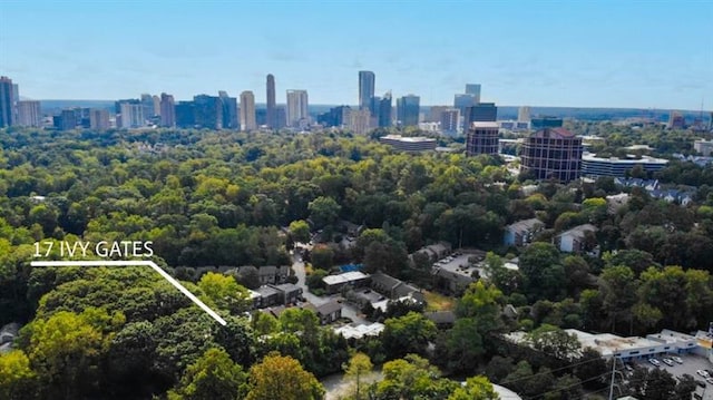 bird's eye view featuring a view of city