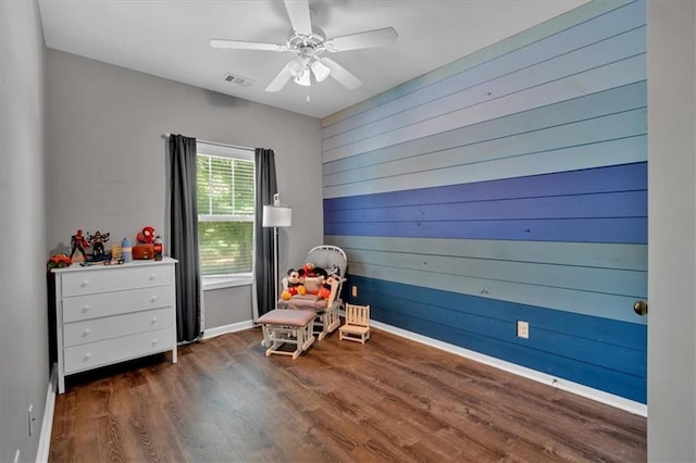 4349 Kousa Rd Unit 4, Austell, GA 30106 - bedroom with wood finished floors and a ceiling fan