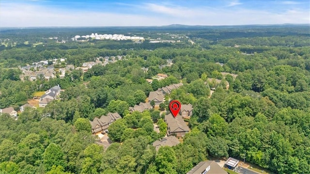 4349 Kousa Rd Unit 4, Austell, GA 30106 - aerial view of property's location with a heavily wooded area
