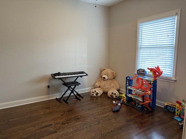 410 Spring Lake Hls, Canton, GA 30114 - recreation room featuring baseboards and wood finished floors