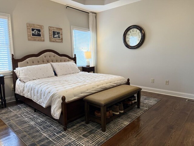 410 Spring Lake Hls, Canton, GA 30114 - bedroom with baseboards and wood finished floors