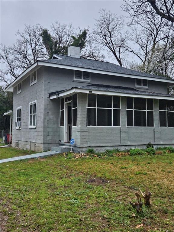 view of property with a front yard