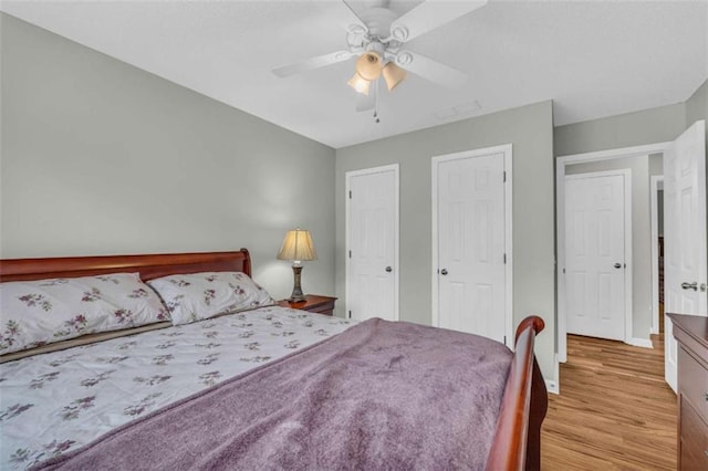1164 Otis Dr, Bethlehem, GA 30620 - bedroom featuring wood finished floors and a ceiling fan