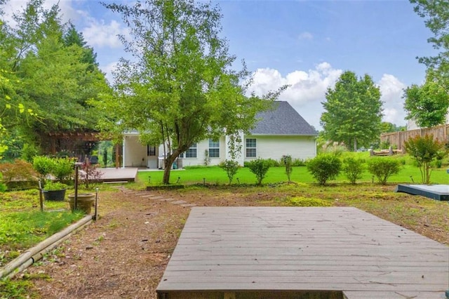 1164 Otis Dr, Bethlehem, GA 30620 - wooden terrace featuring a yard and a patio