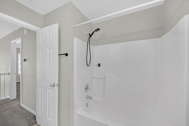 bathroom featuring bathing tub / shower combination