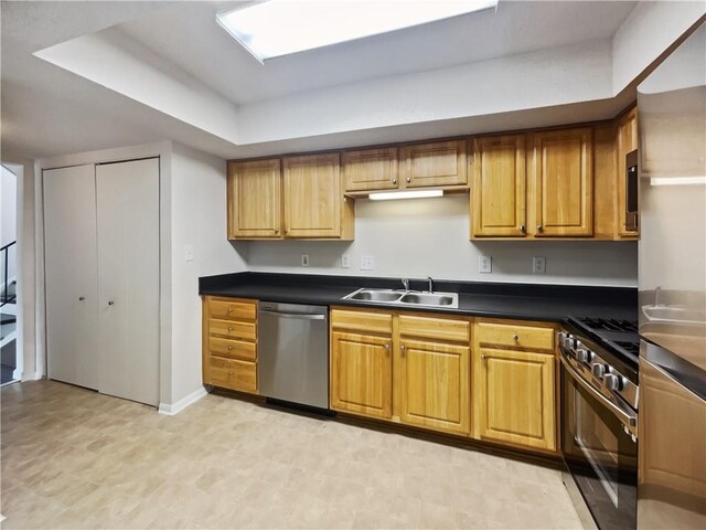 kitchen featuring stainless steel appliances and sink