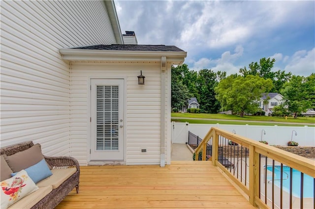 212 Monte Ln, Jefferson, GA 30549 - wooden terrace with a fenced backyard and a gate