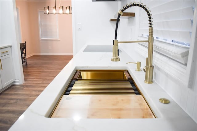 room details featuring dark wood-type flooring