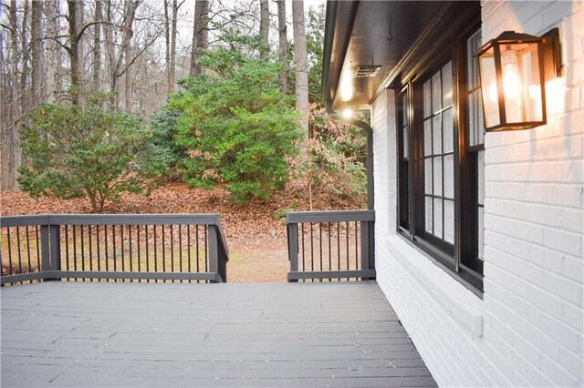 view of wooden terrace