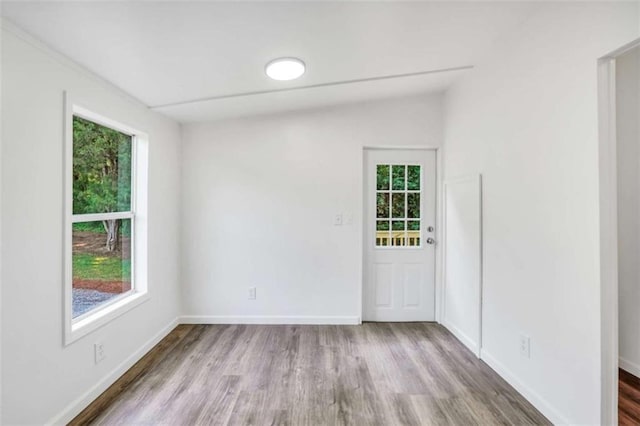 118 Buck Creek Cir, Griffin, GA 30224 - unfurnished room with wood finished floors, plenty of natural light, and vaulted ceiling