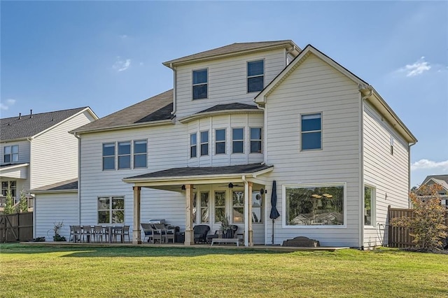 6168 Sweet Birch Ct, Acworth, GA 30101 - back of house featuring ceiling fan and a patio area