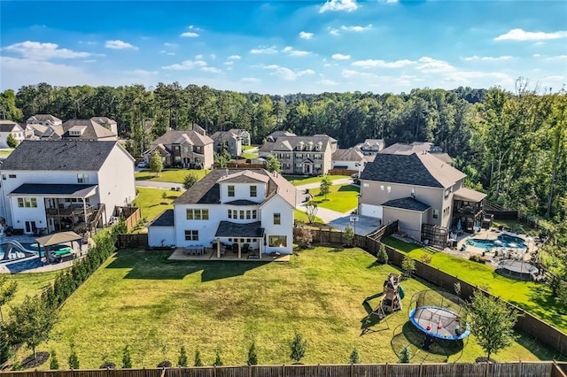 6168 Sweet Birch Ct, Acworth, GA 30101 - aerial perspective of suburban area featuring a forest