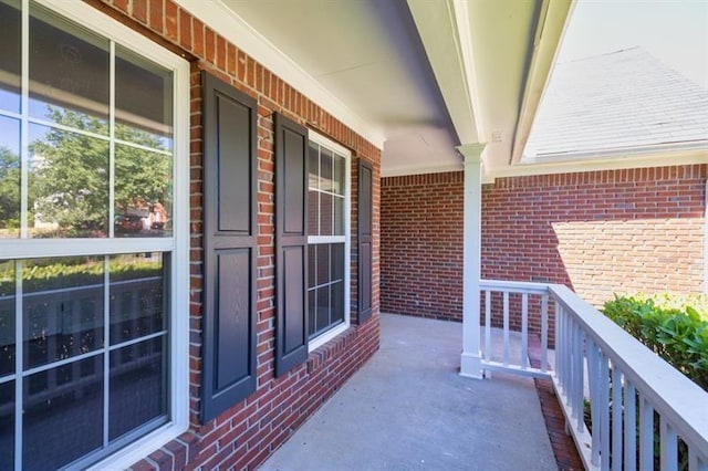 balcony with a porch