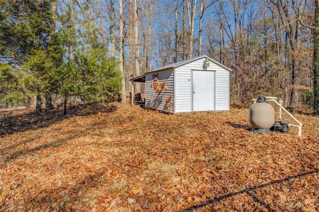 view of outbuilding