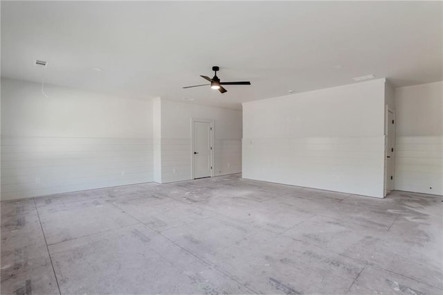 view of spare room