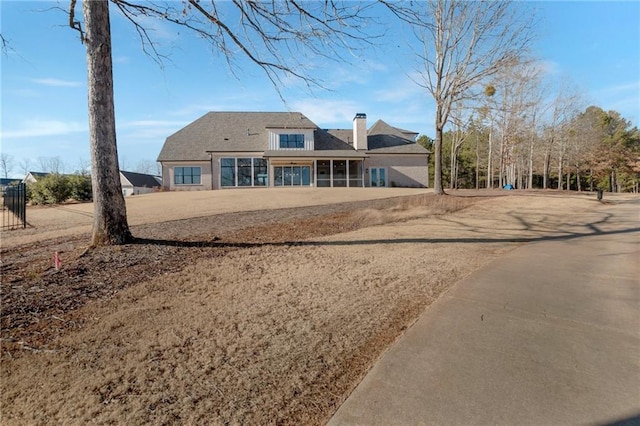 view of rear view of property