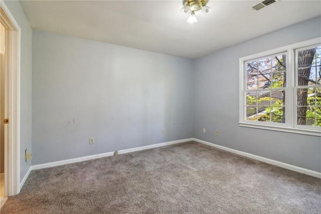 view of carpeted empty room