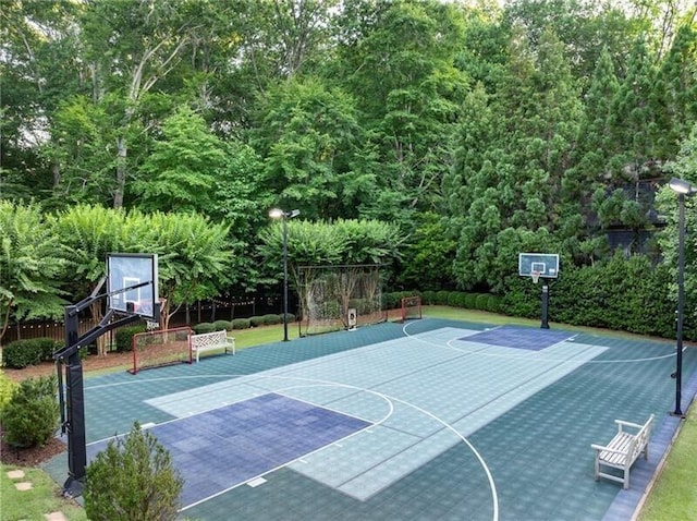 view of sport court