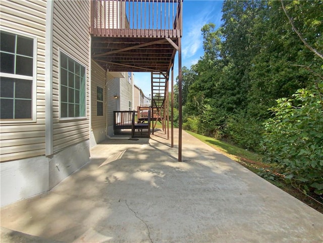 view of patio / terrace featuring a deck