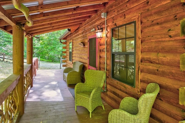 369 Trillium Rd, Suches, GA 30572 - view of wooden terrace